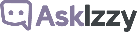 Ask Izzy logo left purple CMYK 1