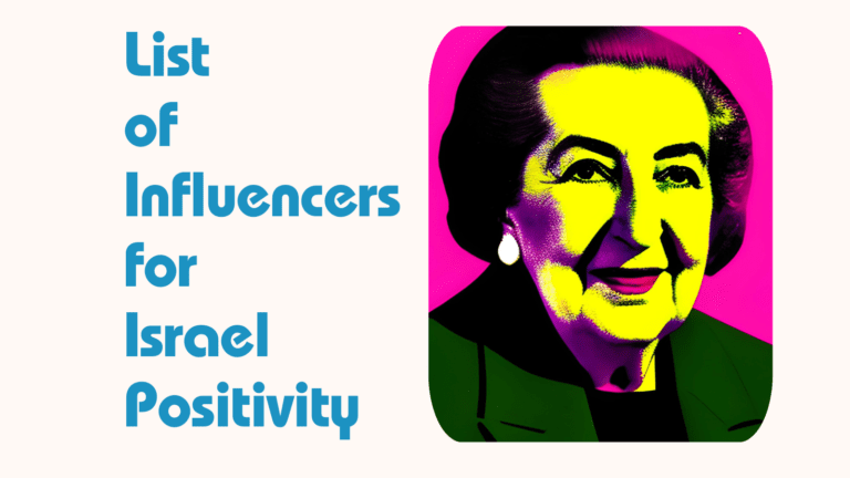 Israel Positivity Influencers