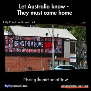 Bring them home campaign by United with Israel
