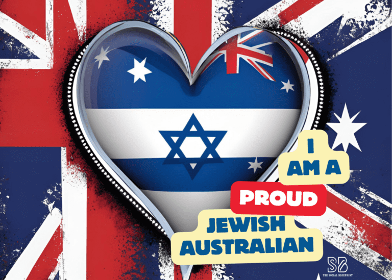Proud and Jewish Australian Graphic